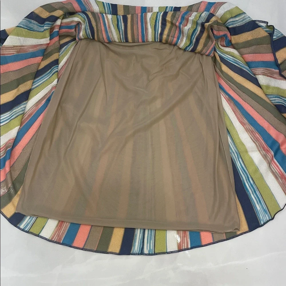 Missoni Vibrant Striped A-Line Skirt - Picture 6 of 7